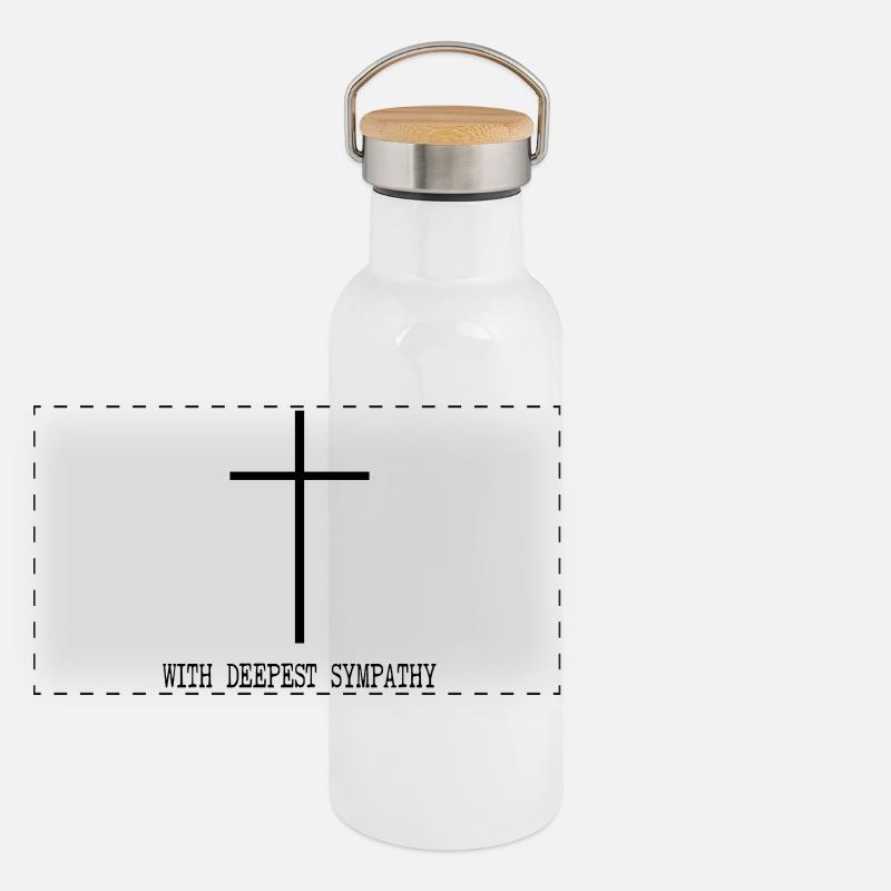 Heartfelt Condolences Panoramic Thermal Bottle with Bamboo Lid