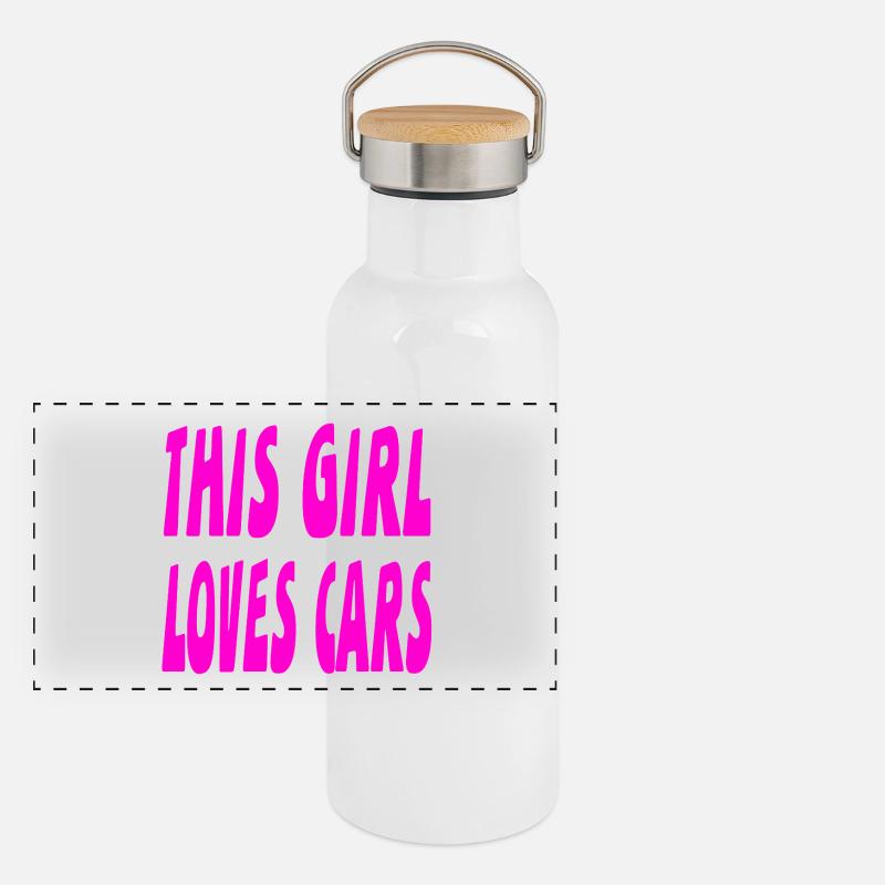 Car Panoramic Thermal Bottle with Bamboo Lid