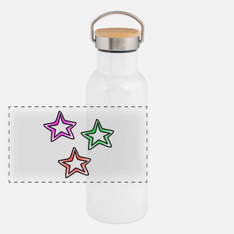 Stars Panoramic Thermal Bottle with Bamboo Lid