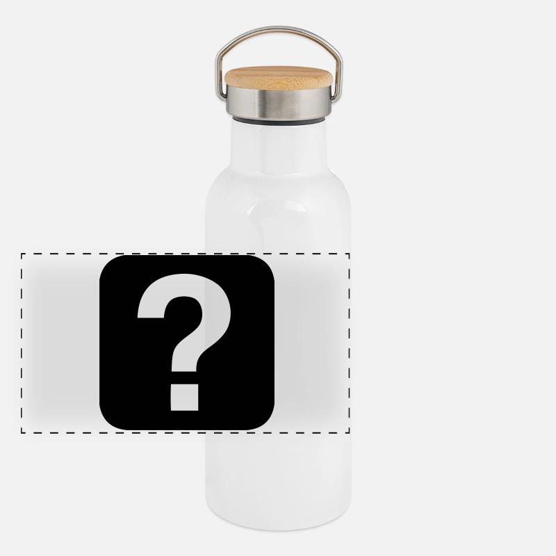 Hilfe - Help Panorama Thermosflasche mit Bambusdeckel