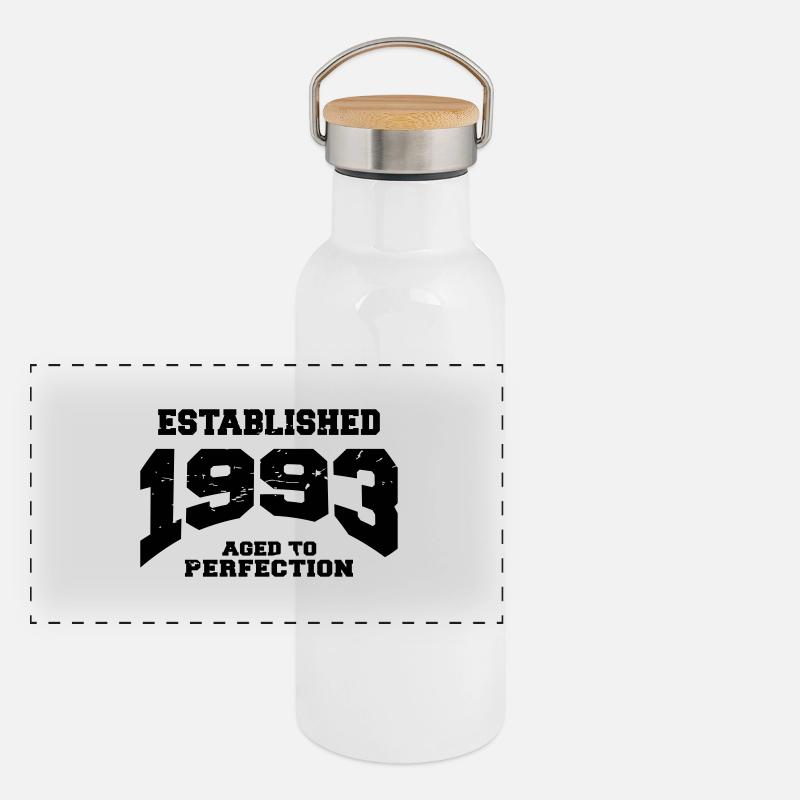 Geburtstag 1993 Panorama Thermosflasche mit Bambusdeckel