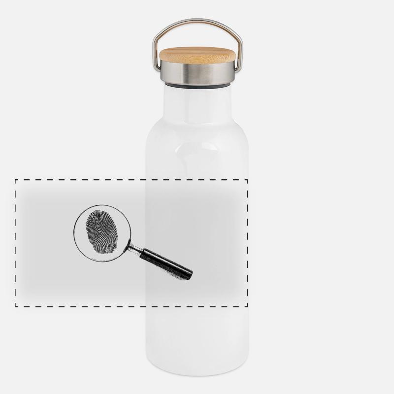Lupe Panorama Thermosflasche mit Bambusdeckel
