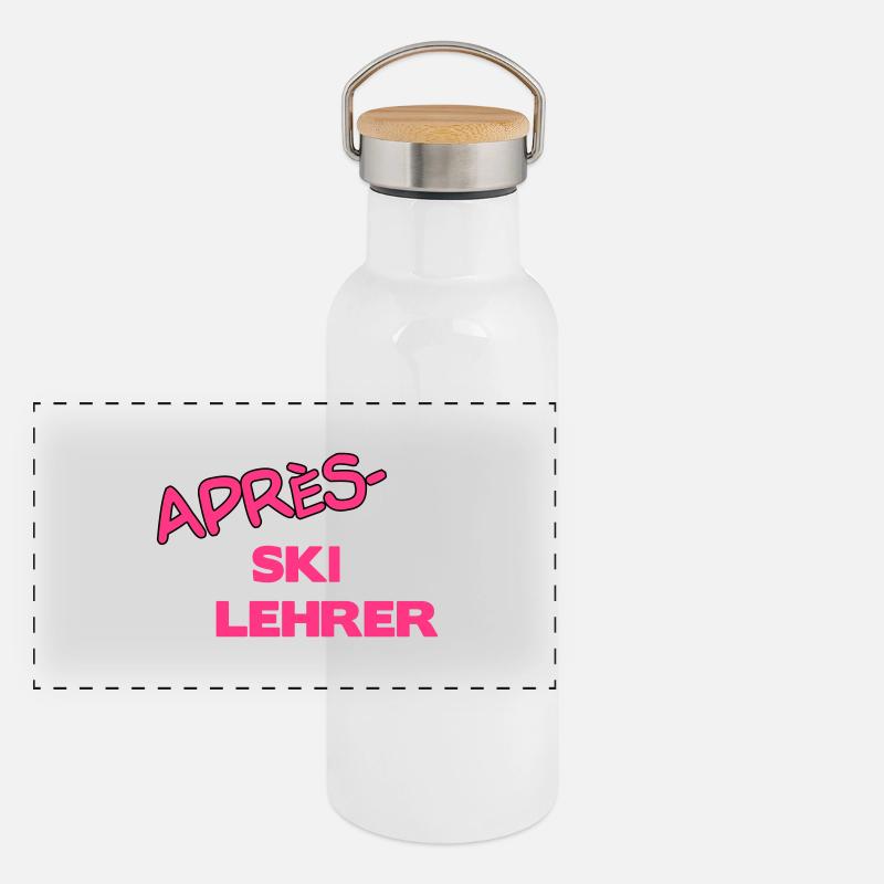 Après Skilehrer Panorama Thermosflasche mit Bambusdeckel