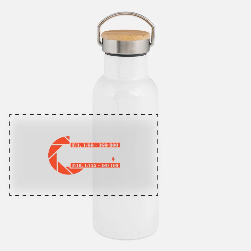 Fotograf Panorama Thermosflasche mit Bambusdeckel