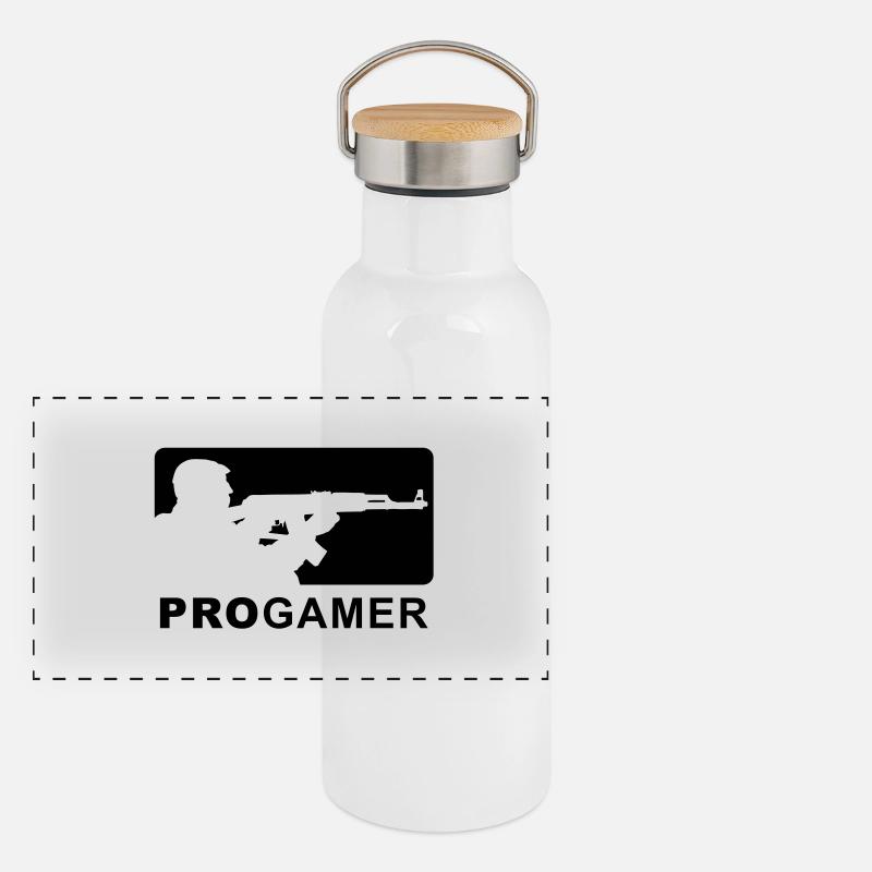 progamer Panoramic Thermal Bottle with Bamboo Lid