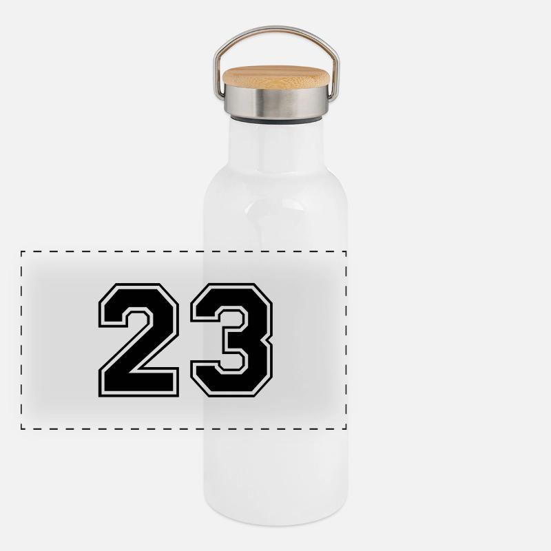 23 Panorama Thermosflasche mit Bambusdeckel