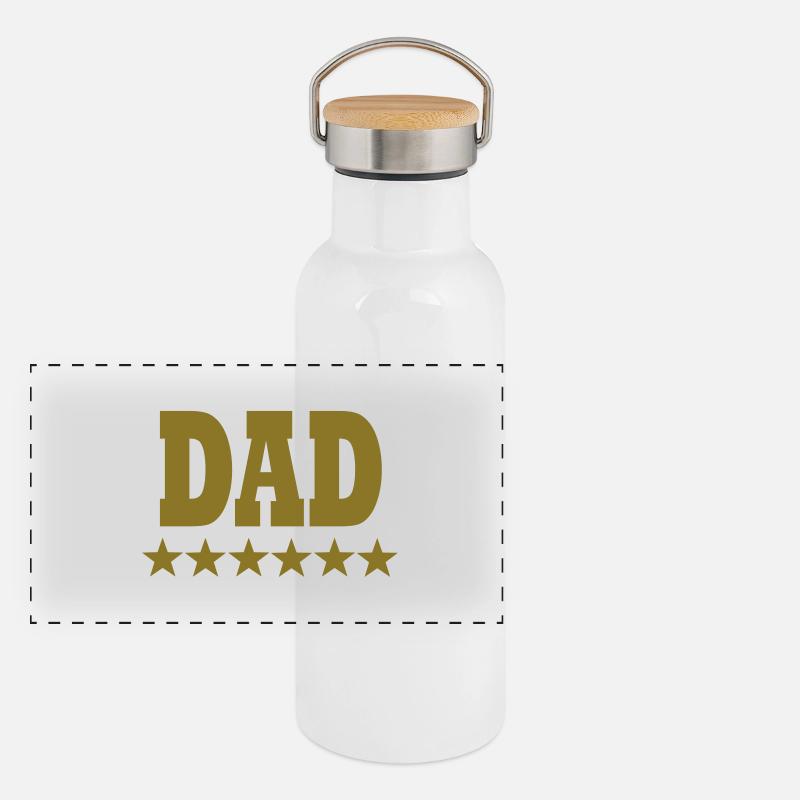 dad Gourde isotherme avec bouchon en bambou