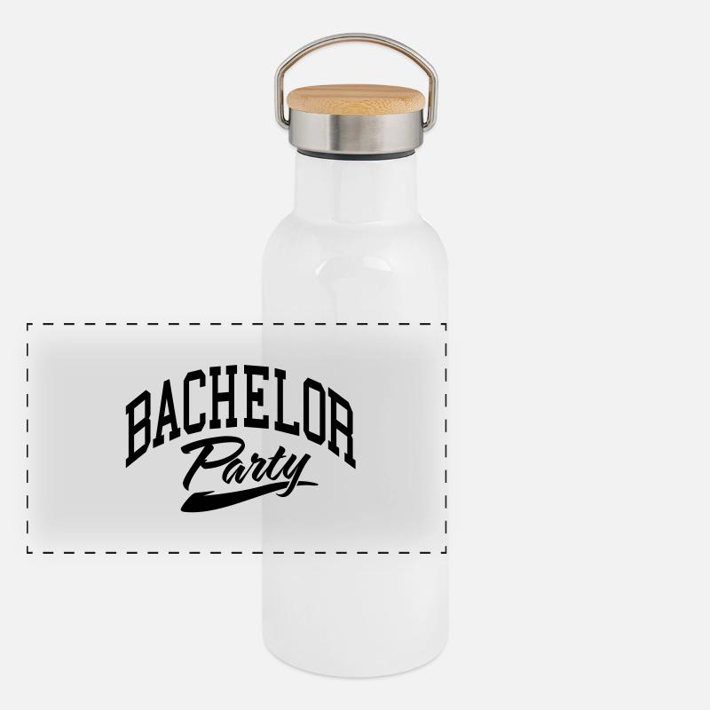 Bachelor Party Gourde isotherme avec bouchon en bambou