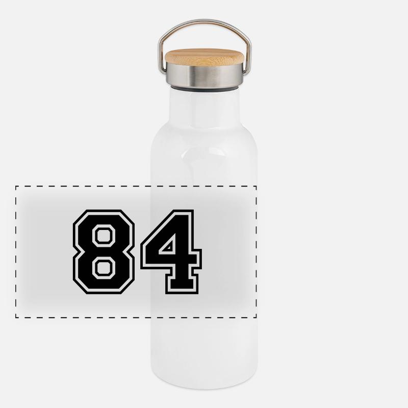 84 Panorama Thermosflasche mit Bambusdeckel