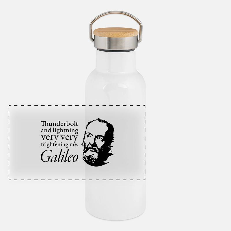 Galileo Panorama Thermosflasche mit Bambusdeckel