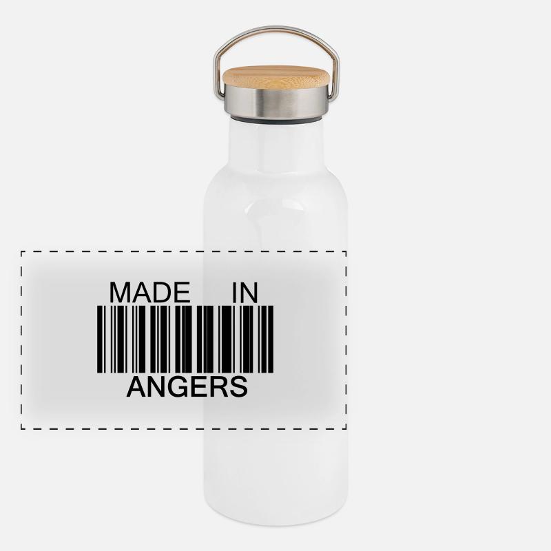 Made in Angers Panoramic Thermal Bottle with Bamboo Lid