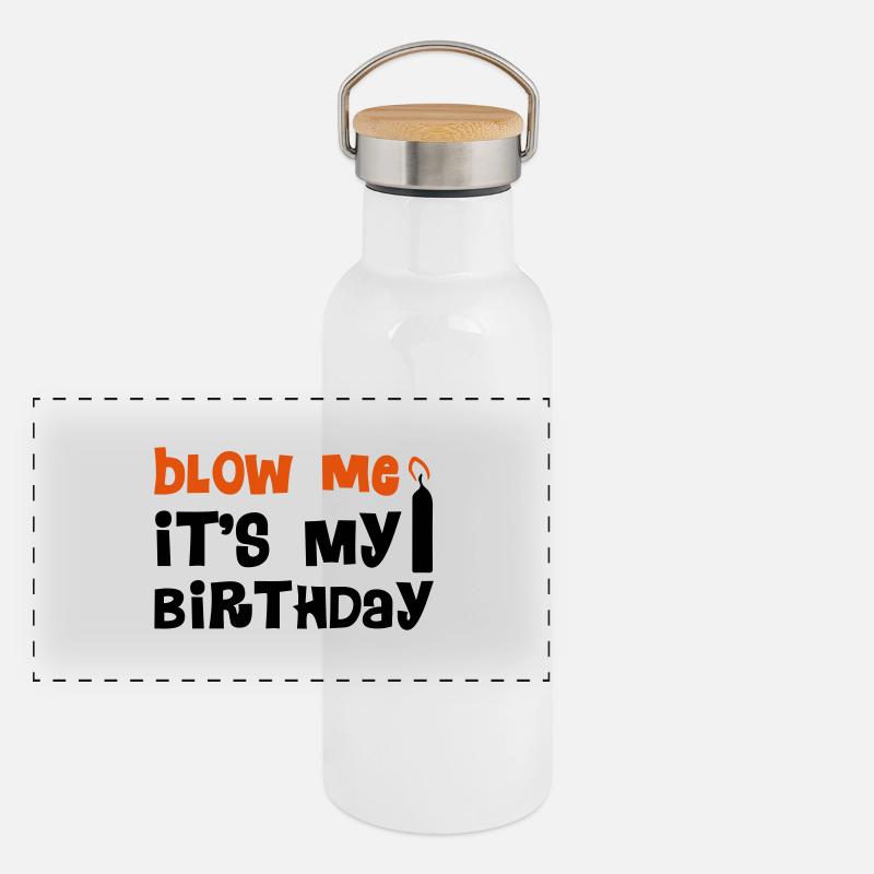 Blow Me Gourde isotherme avec bouchon en bambou