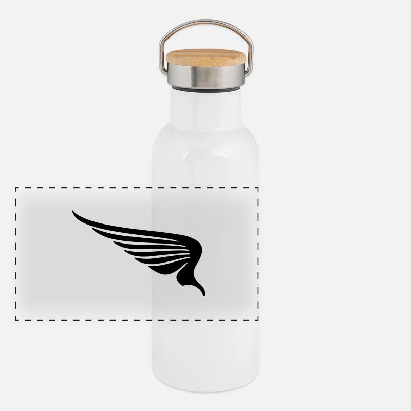 fluegel Panorama Thermosflasche mit Bambusdeckel