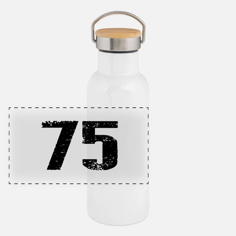 75 Number Leotard Panoramic Thermal Bottle with Bamboo Lid