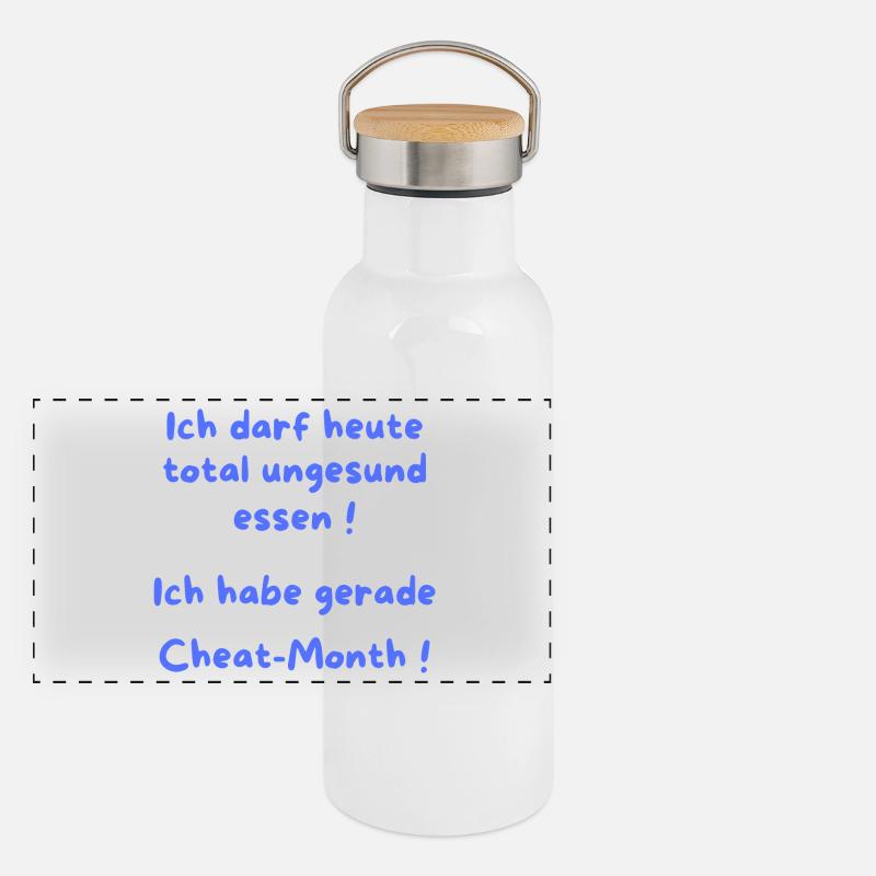 I Just Have Cheat Month Panoramic Thermal Bottle with Bamboo Lid