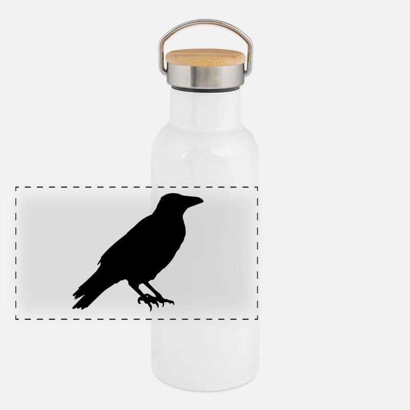 The Raven Panoramic Thermal Bottle with Bamboo Lid