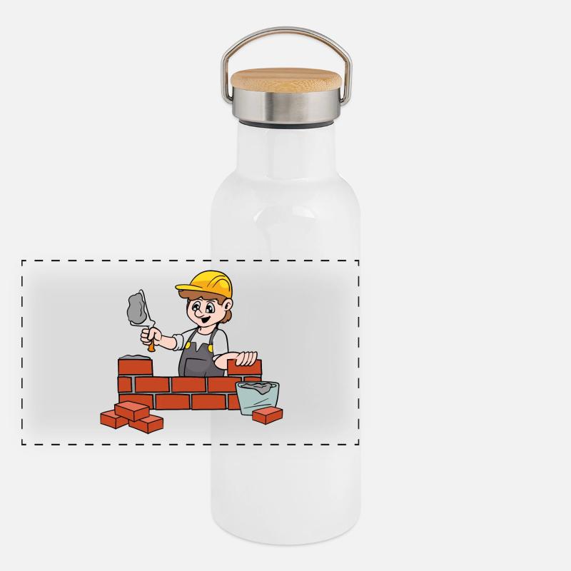 Maurer Panorama Thermosflasche mit Bambusdeckel