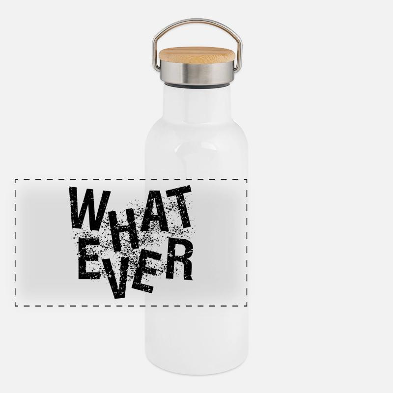 whatever Panorama Thermosflasche mit Bambusdeckel