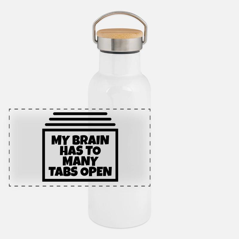 My brain has too many tabs open ;) Panoramic Thermal Bottle with Bamboo Lid