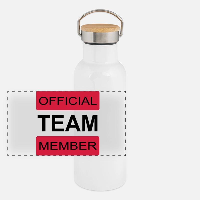 team Panoramic Thermal Bottle with Bamboo Lid