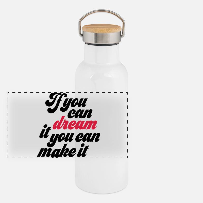 motivation Panoramic Thermal Bottle with Bamboo Lid