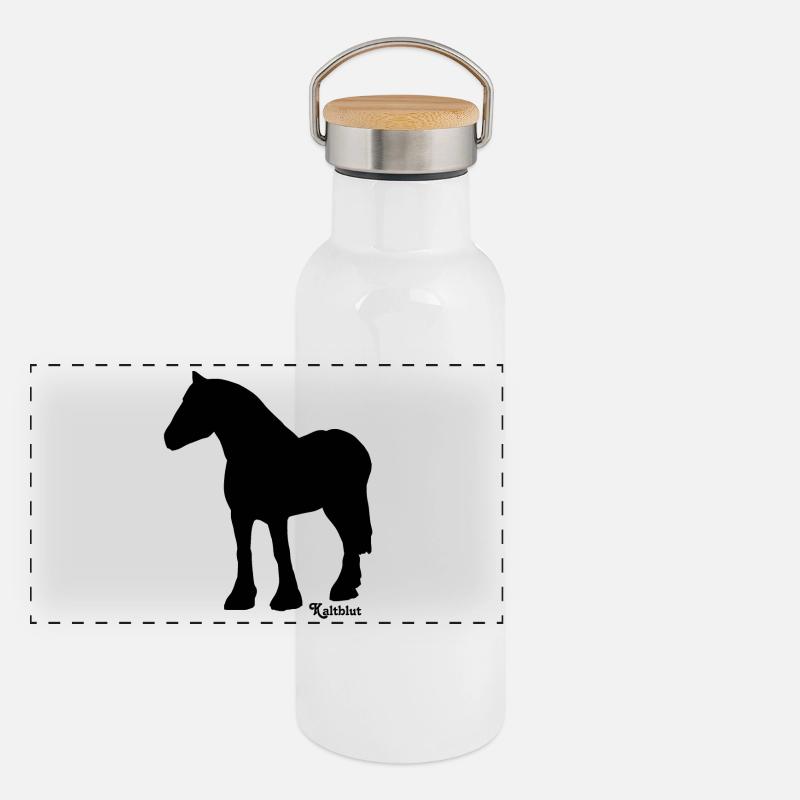 rappe-kaltblut Panorama Thermosflasche mit Bambusdeckel