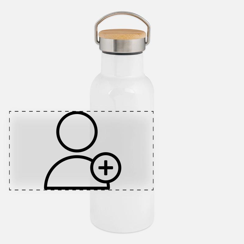 Add Partner Add Friend add Panoramic Thermal Bottle with Bamboo Lid