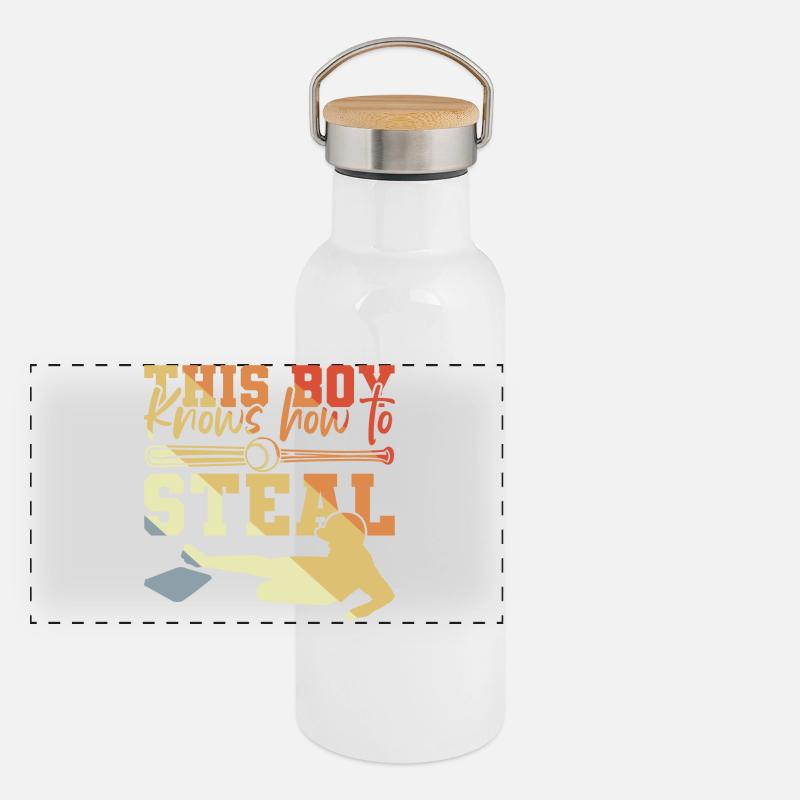 This boy knows how to play Panoramic Thermal Bottle with Bamboo Lid