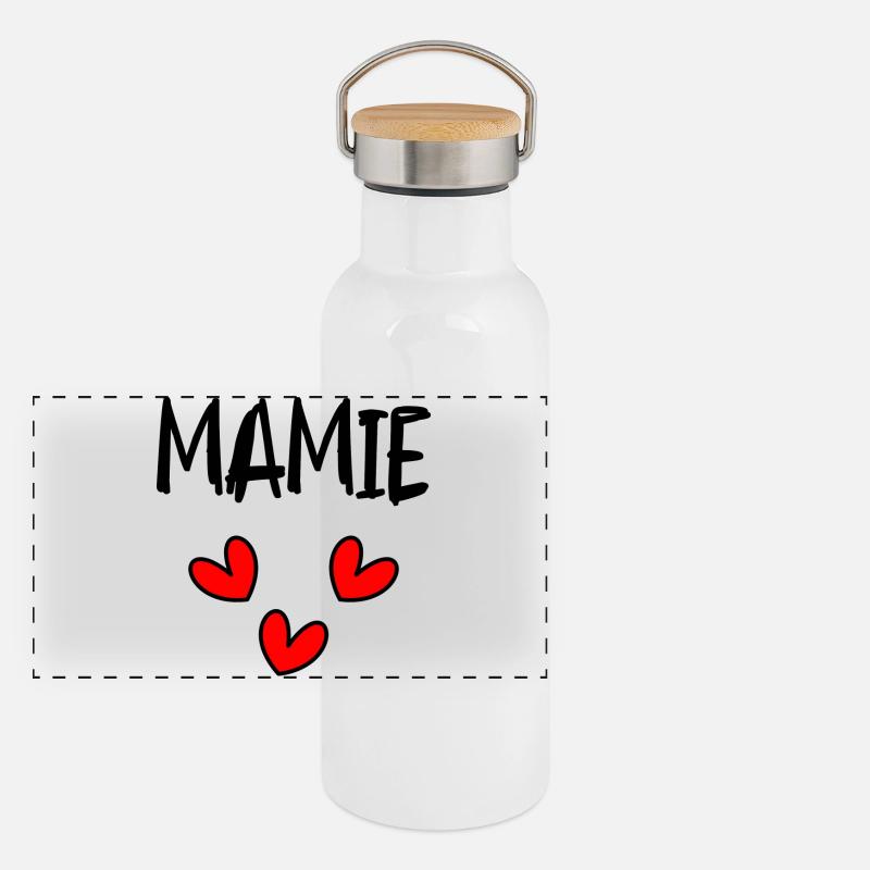 OMA Panorama Thermosflasche mit Bambusdeckel
