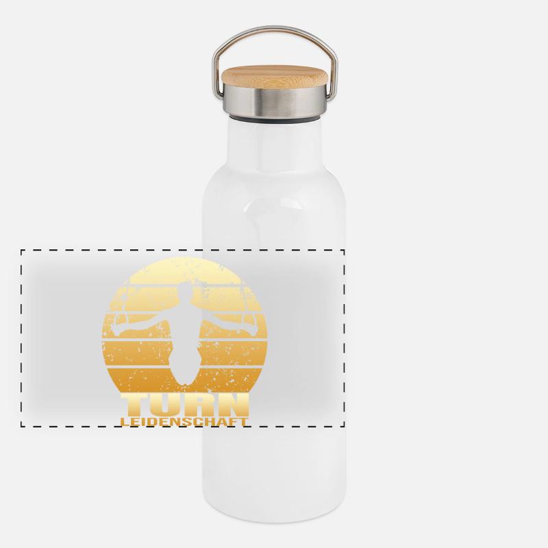 Turn Leidenschaft Panorama Thermosflasche mit Bambusdeckel