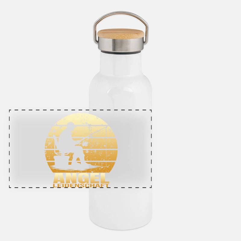Angel Leidenschaft Panorama Thermosflasche mit Bambusdeckel