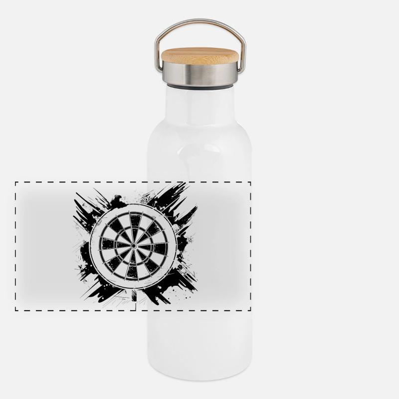 Dartboard Panoramic Thermal Bottle with Bamboo Lid