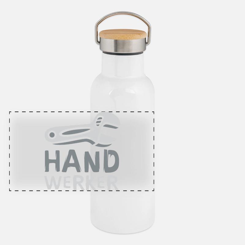 Bande dessinée artisanale avec clé Gourde isotherme avec bouchon en bambou