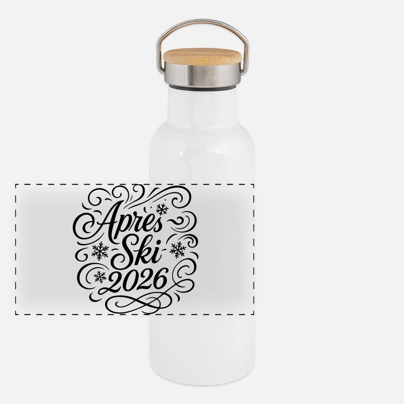 Après Ski 2026 Party Panoramic Thermal Bottle with Bamboo Lid