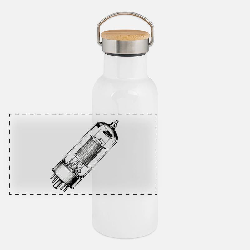 Panorama Thermosflasche mit Bambusdeckel