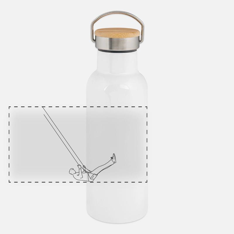 Schaukel Panorama Thermosflasche mit Bambusdeckel