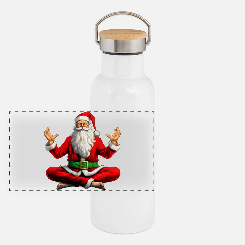 Panorama Thermosflasche mit Bambusdeckel