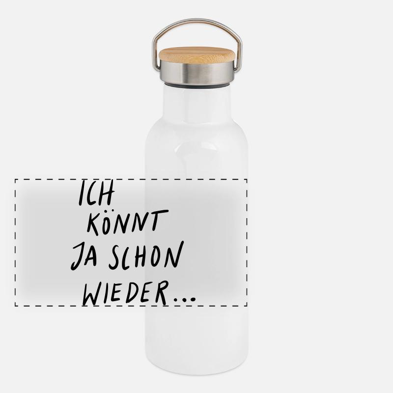 I could do it again Panoramic Thermal Bottle with Bamboo Lid