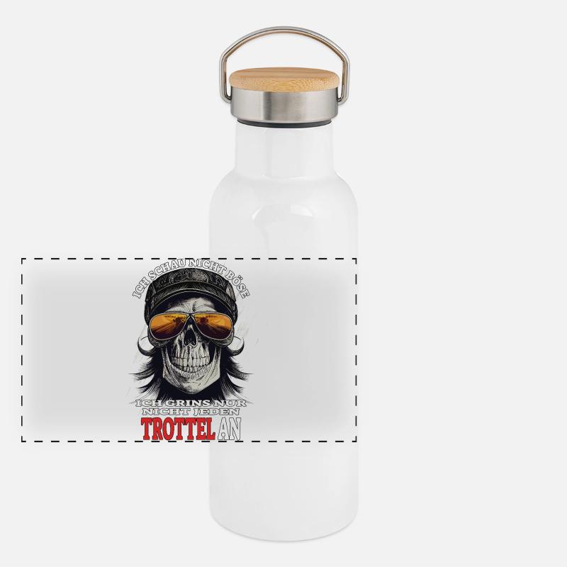I don't look evil - I just don't grin ... Panoramic Thermal Bottle with Bamboo Lid