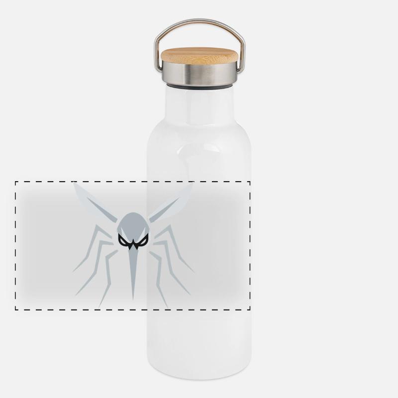 Mosquito, Mosquito, Insect, Evil Panoramic Thermal Bottle with Bamboo Lid