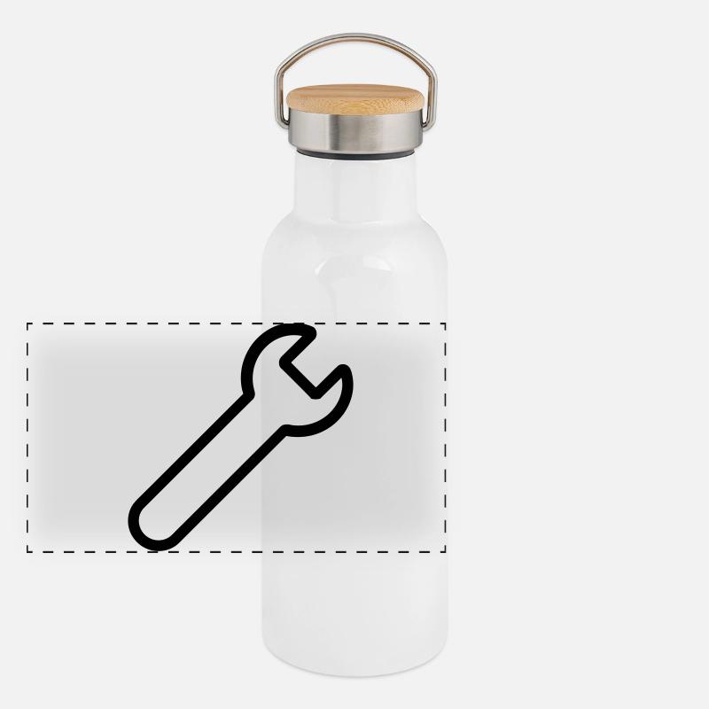 Selbermachen Panorama Thermosflasche mit Bambusdeckel