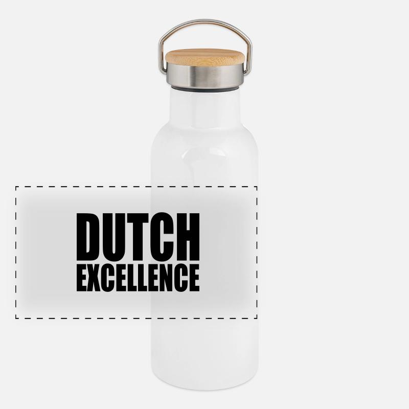Dutch Excellence Panoramic Thermal Bottle with Bamboo Lid