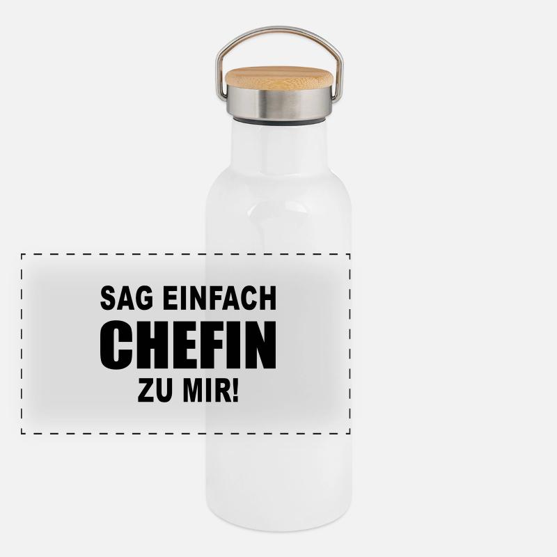 chefin Panorama Thermosflasche mit Bambusdeckel