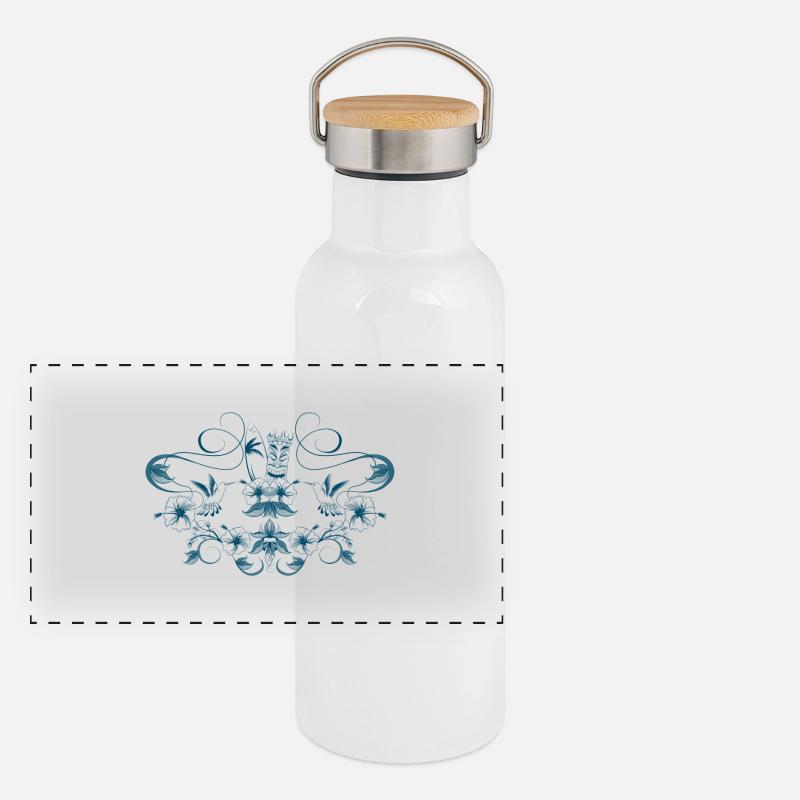 tiki 'n' surf Panoramic Thermal Bottle with Bamboo Lid