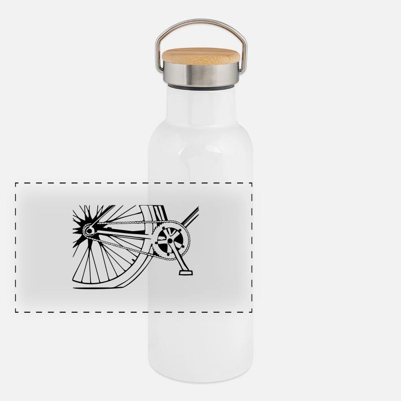 Fahrrad Gourde isotherme avec bouchon en bambou