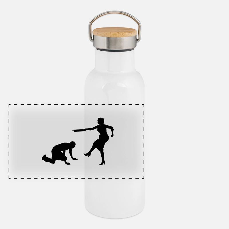 Ehe Panorama Thermosflasche mit Bambusdeckel