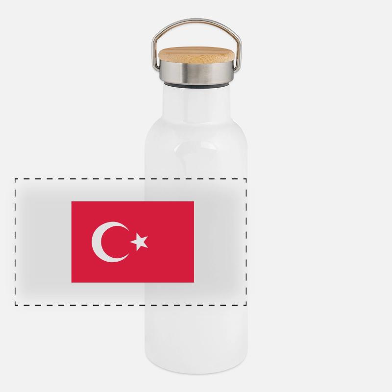 turkey Panoramic Thermal Bottle with Bamboo Lid