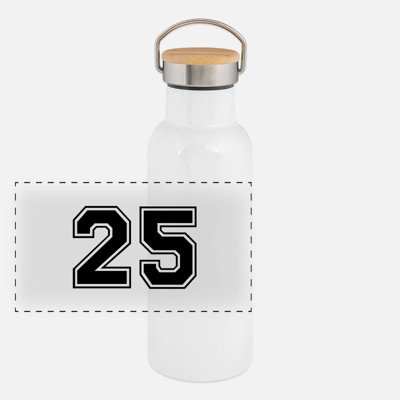 Panorama Thermosflasche mit Bambusdeckel