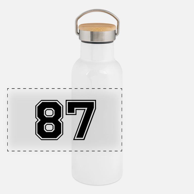 87 Panorama Thermosflasche mit Bambusdeckel