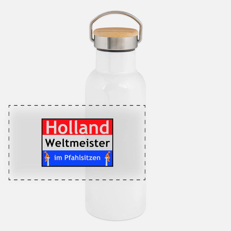 Holland Panoramic Thermal Bottle with Bamboo Lid